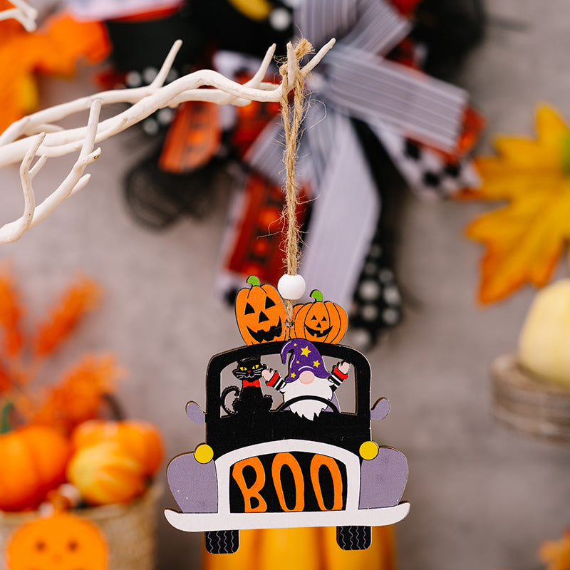 4-Piece Halloween Element Car-Shape Hanging Widgets - nailedmoms