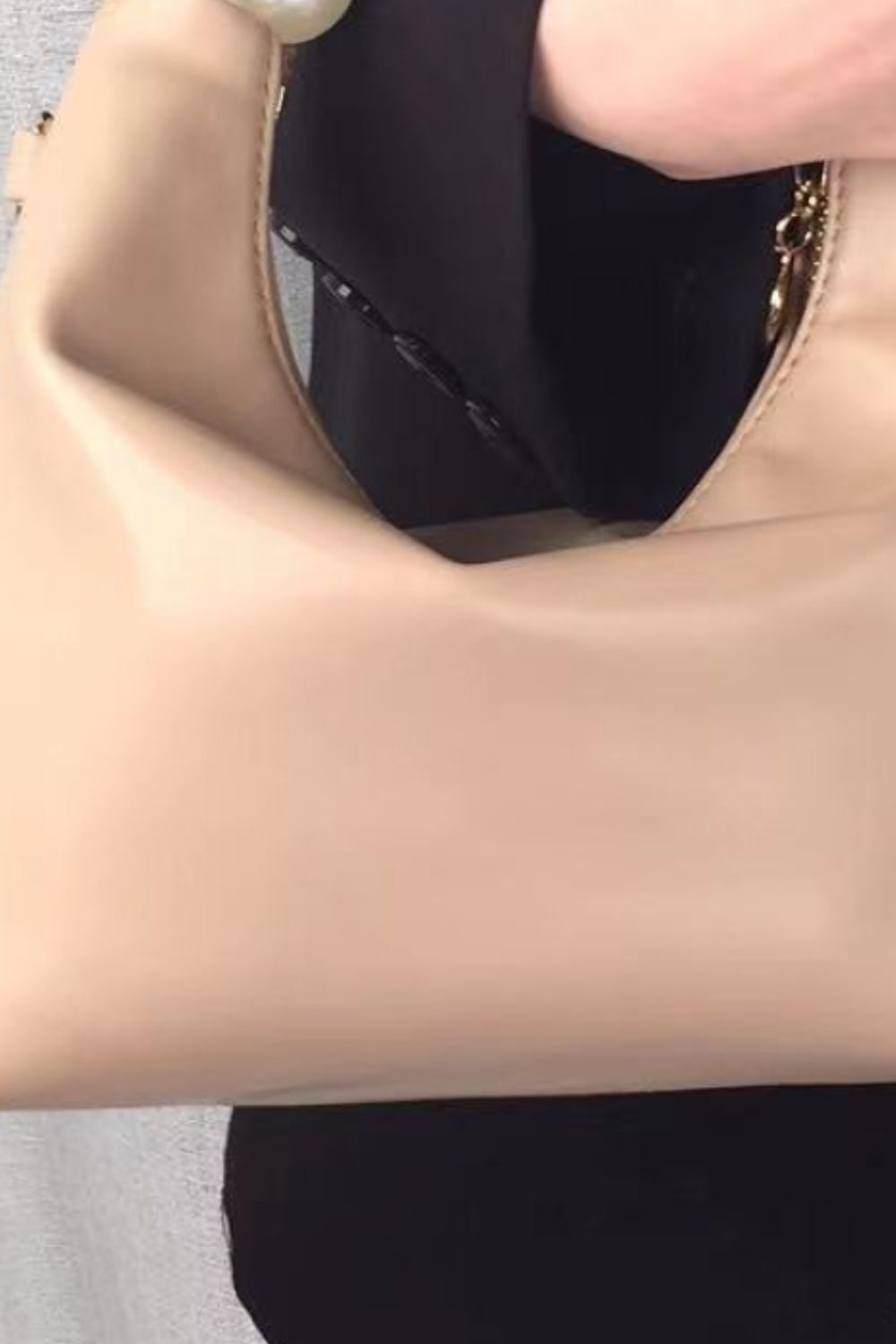 PU Leather Pearl Handbag - nailedmoms