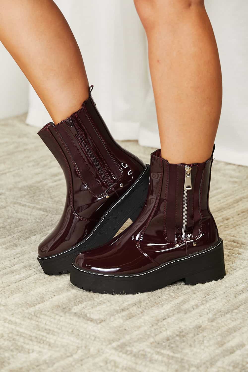 Forever Link Side Zip Platform Boots - nailedmoms