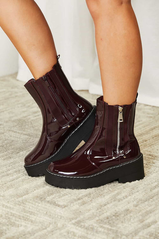 Forever Link Side Zip Platform Boots - nailedmoms