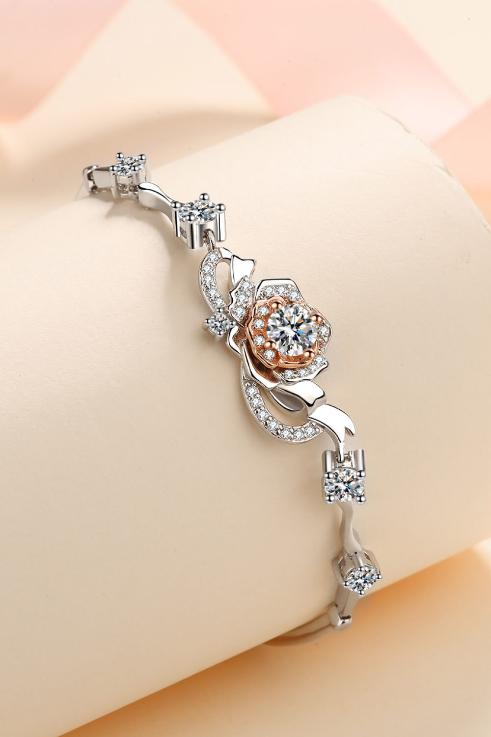 925 Sterling Silver Moissanite Bracelet - nailedmoms