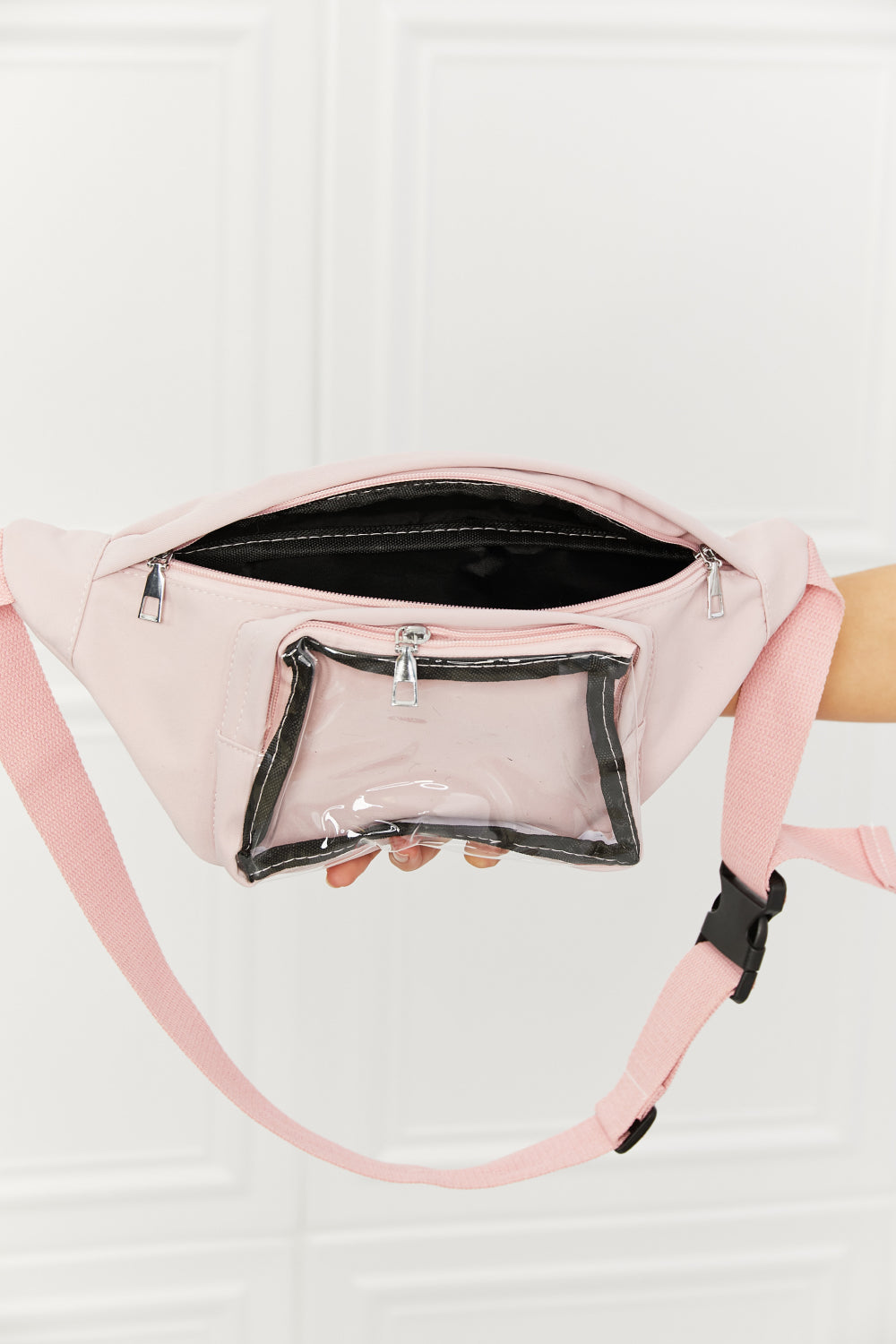 Fame Doing Me Waist Bag in Pink - nailedmoms