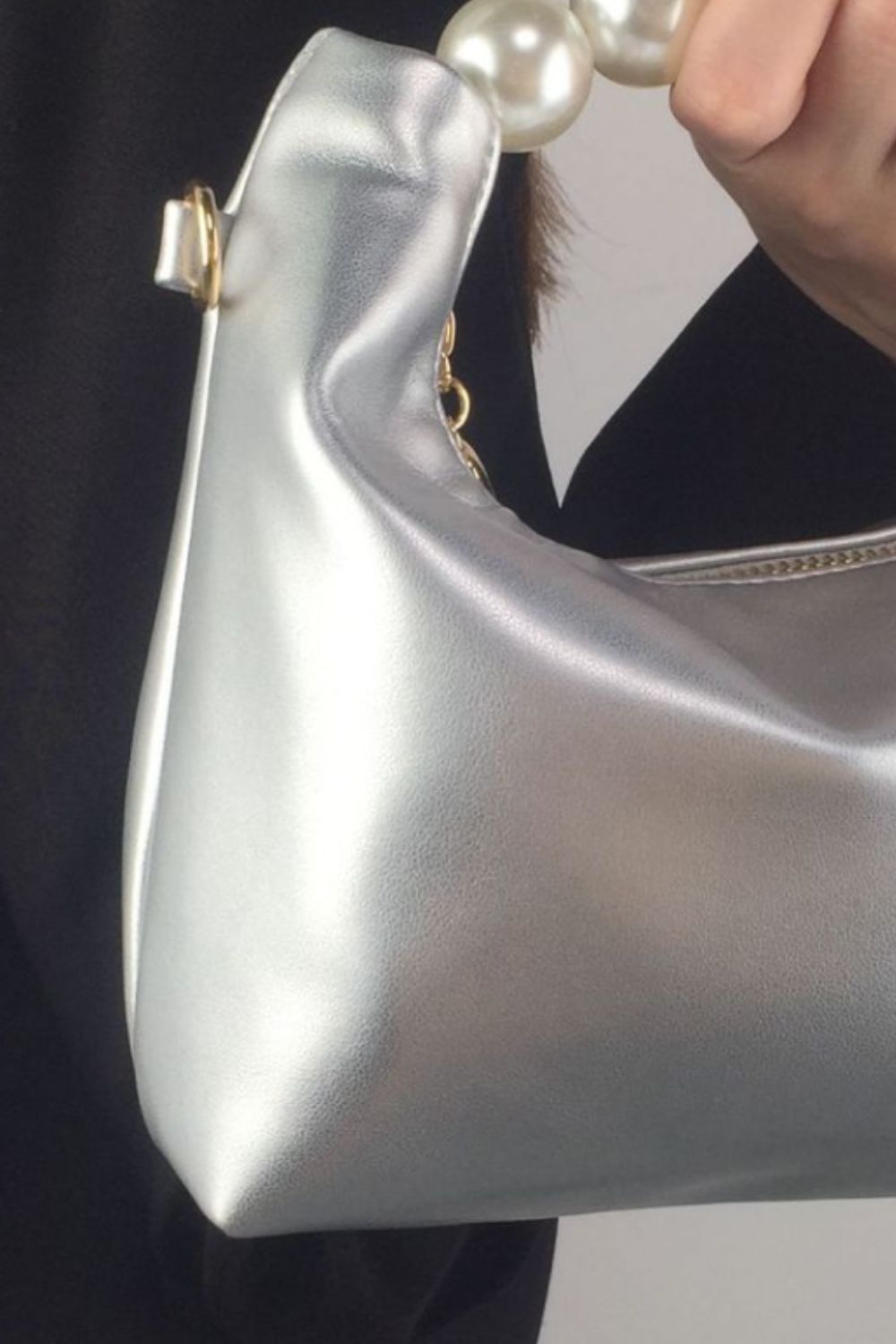 PU Leather Pearl Handbag - nailedmoms