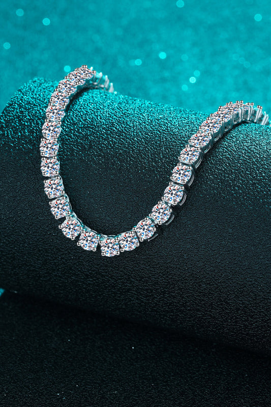 Moissanite Rhodium-Plated Necklace - nailedmoms