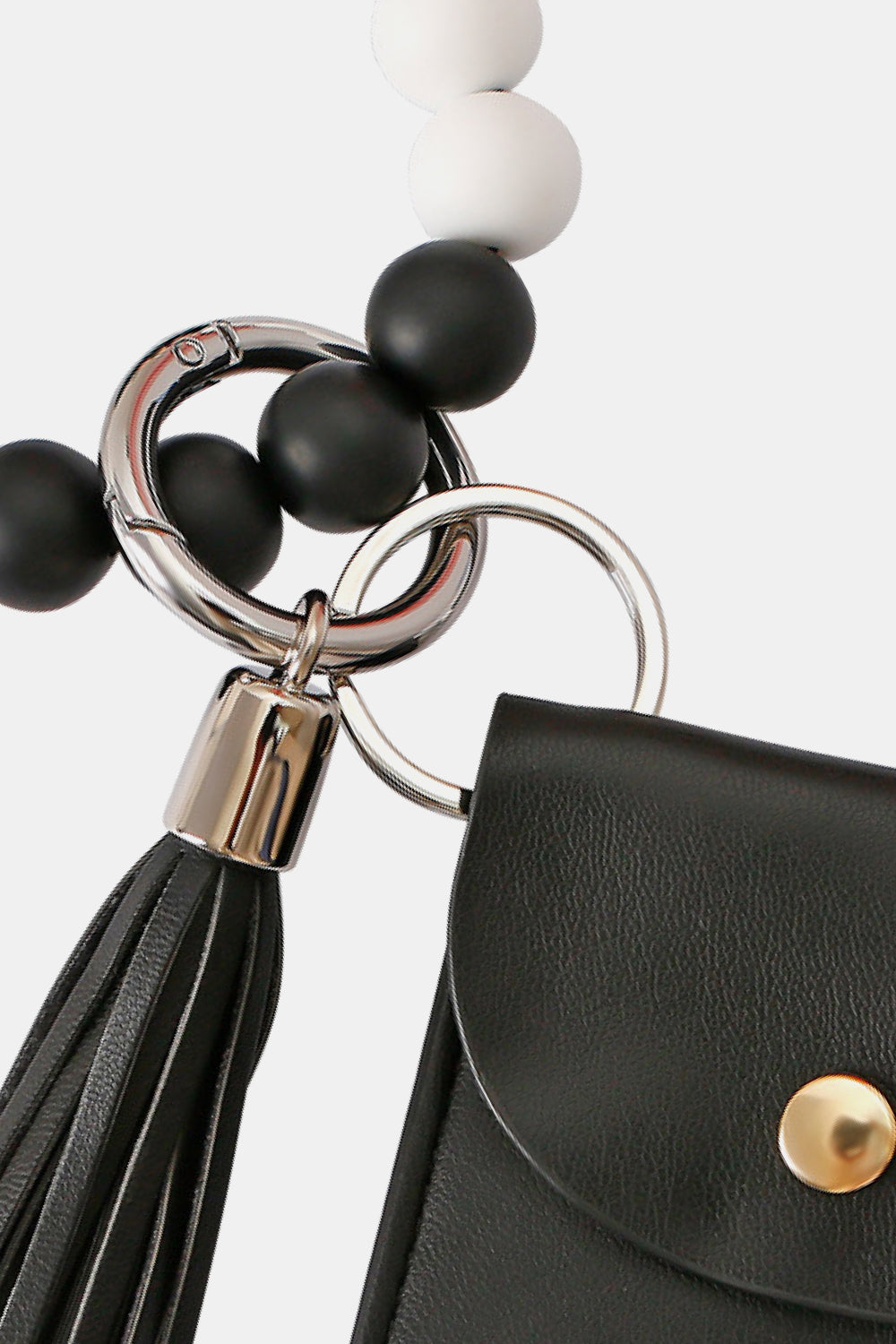 Bead Wristlet Key Chain with Wallet - nailedmoms