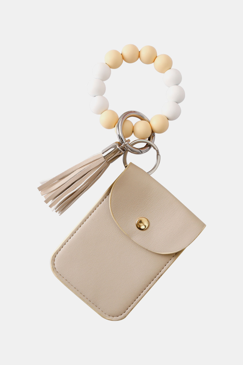 Bead Wristlet Key Chain with Wallet - nailedmoms
