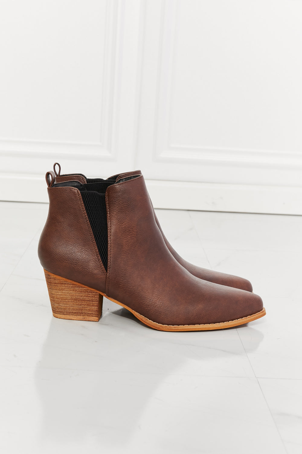 MMShoes Back At It Point Toe Bootie in Chocolate - nailedmoms