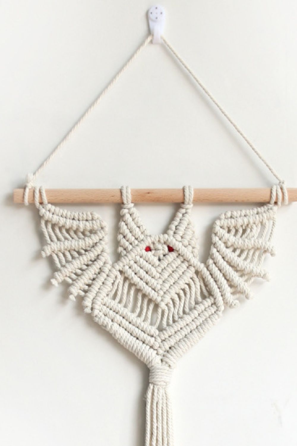 19.7" Bat Macrame Wall Plant Hanger - nailedmoms