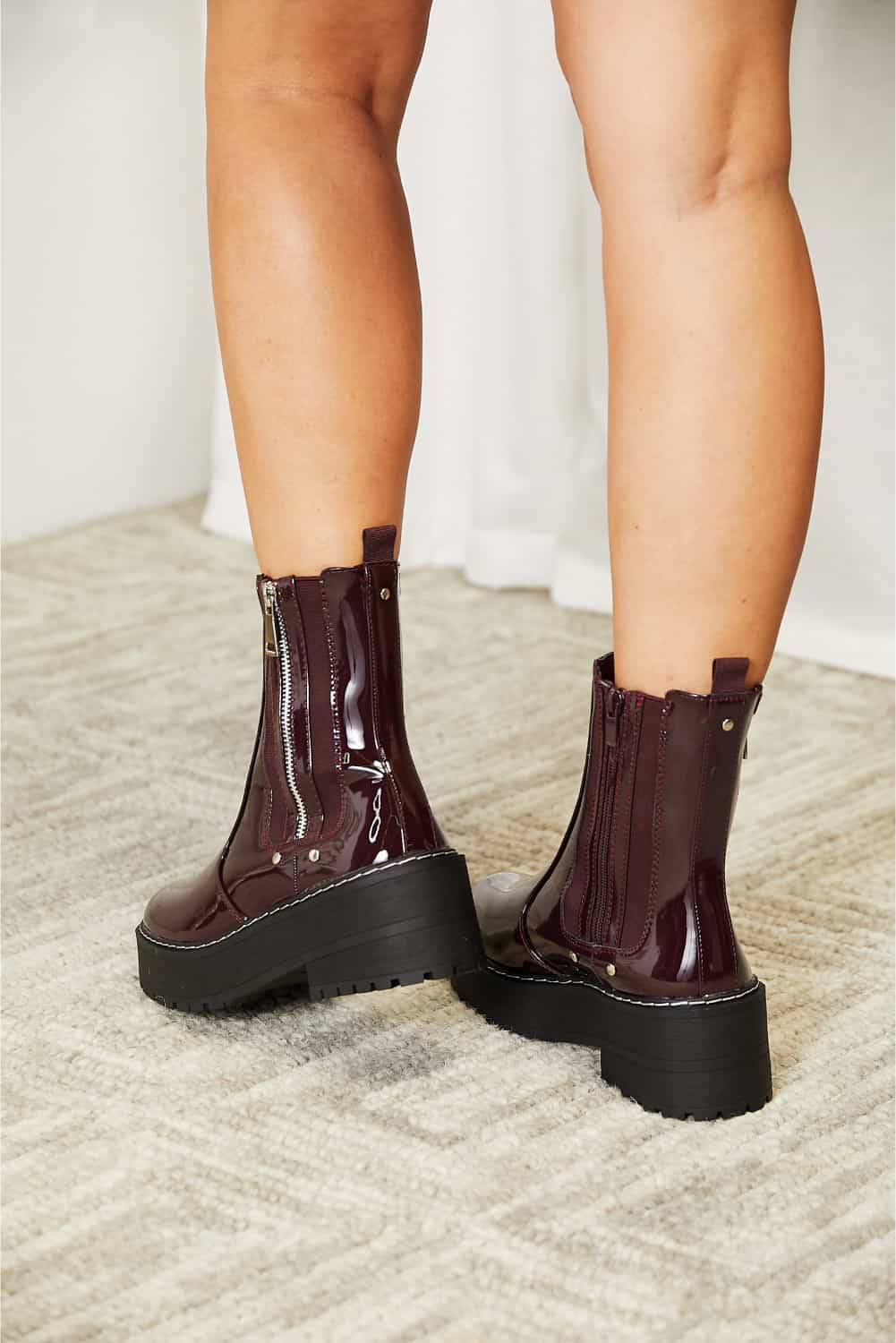 Forever Link Side Zip Platform Boots - nailedmoms