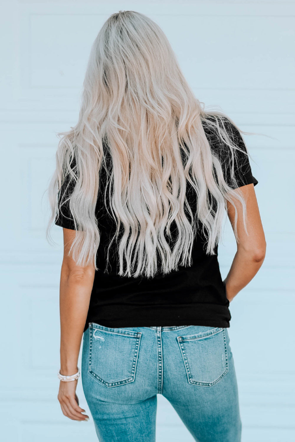Round Neck Short Sleeve Ghost Graphic T-Shirt - nailedmoms