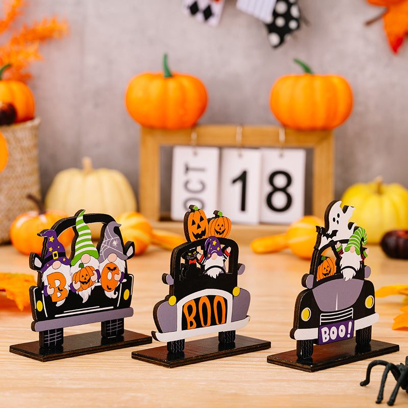 3-Piece Halloween Element Car-Shape Ornaments - nailedmoms