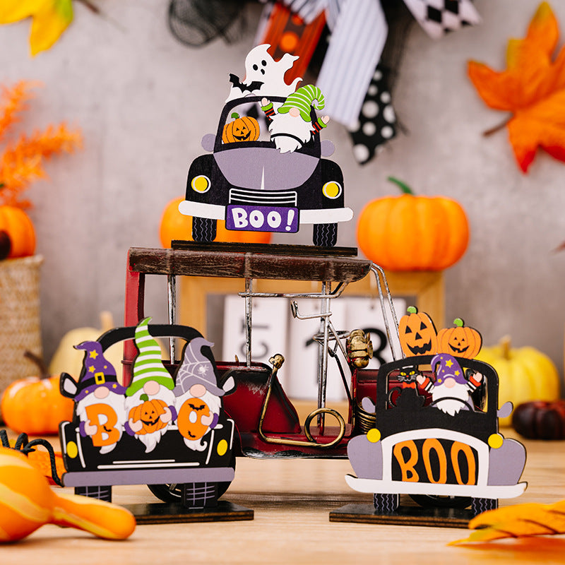 3-Piece Halloween Element Car-Shape Ornaments - nailedmoms