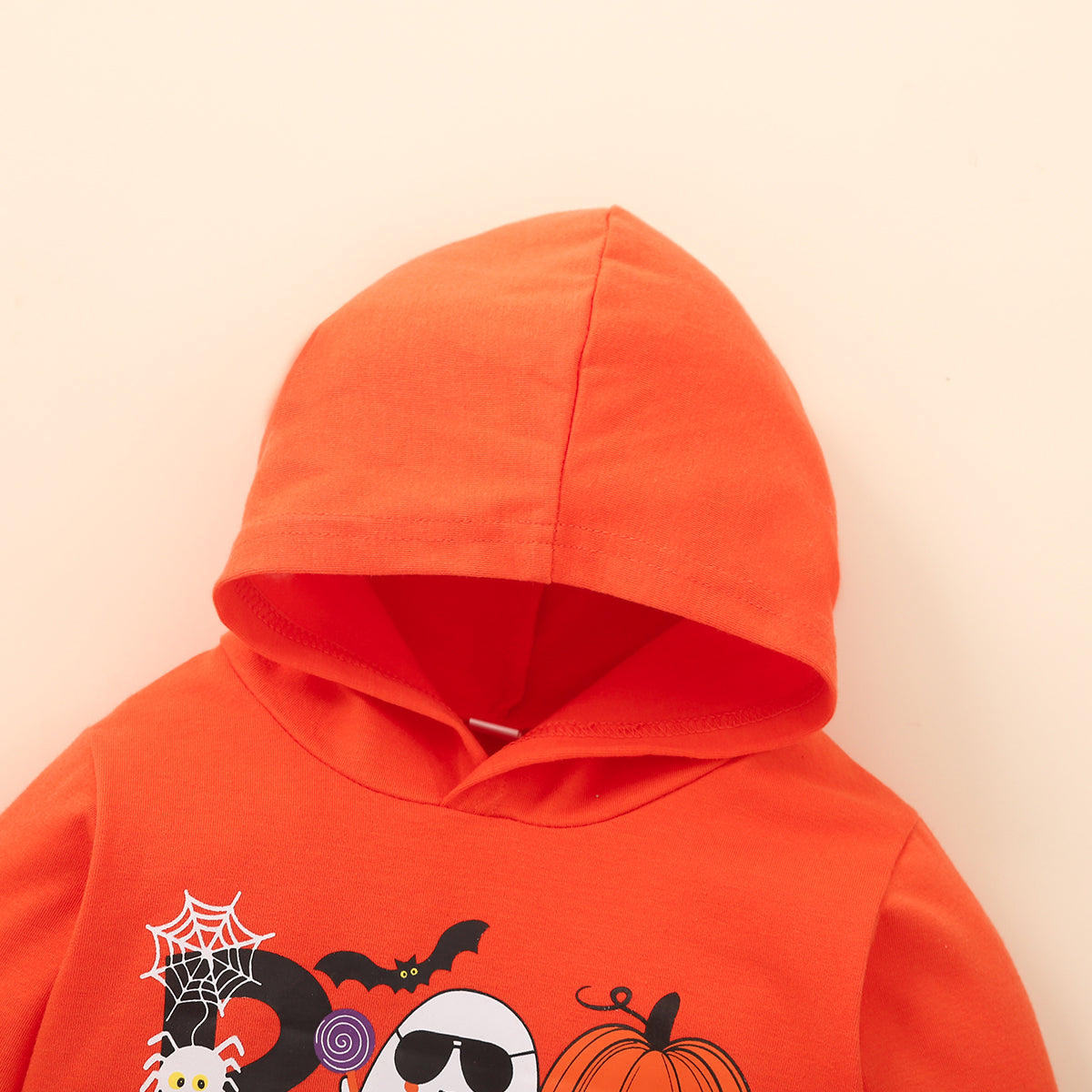BOO Graphic Long Sleeve Hoodie and Printed Pants Set - nailedmoms