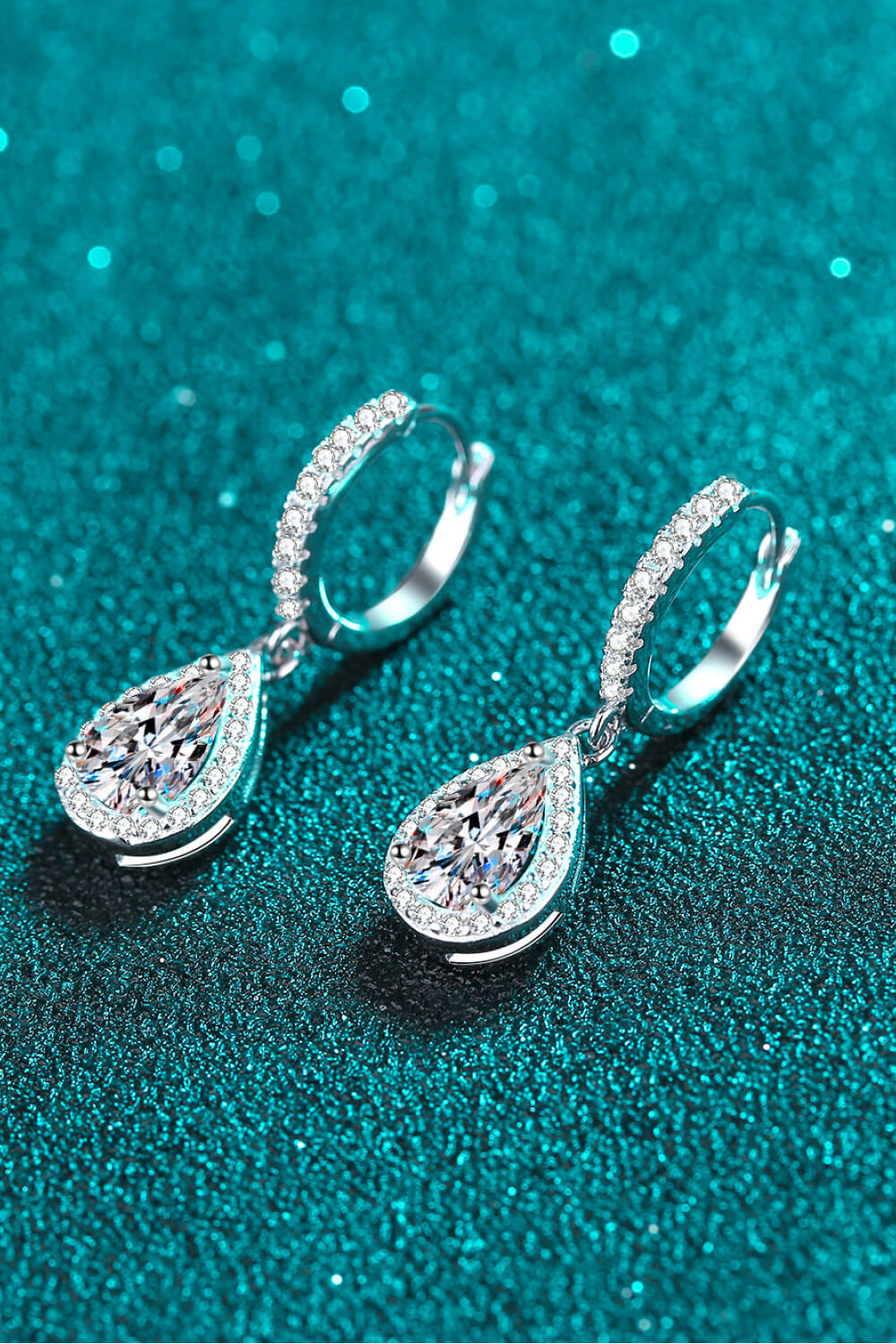 Moissanite Teardrop Earrings - nailedmoms