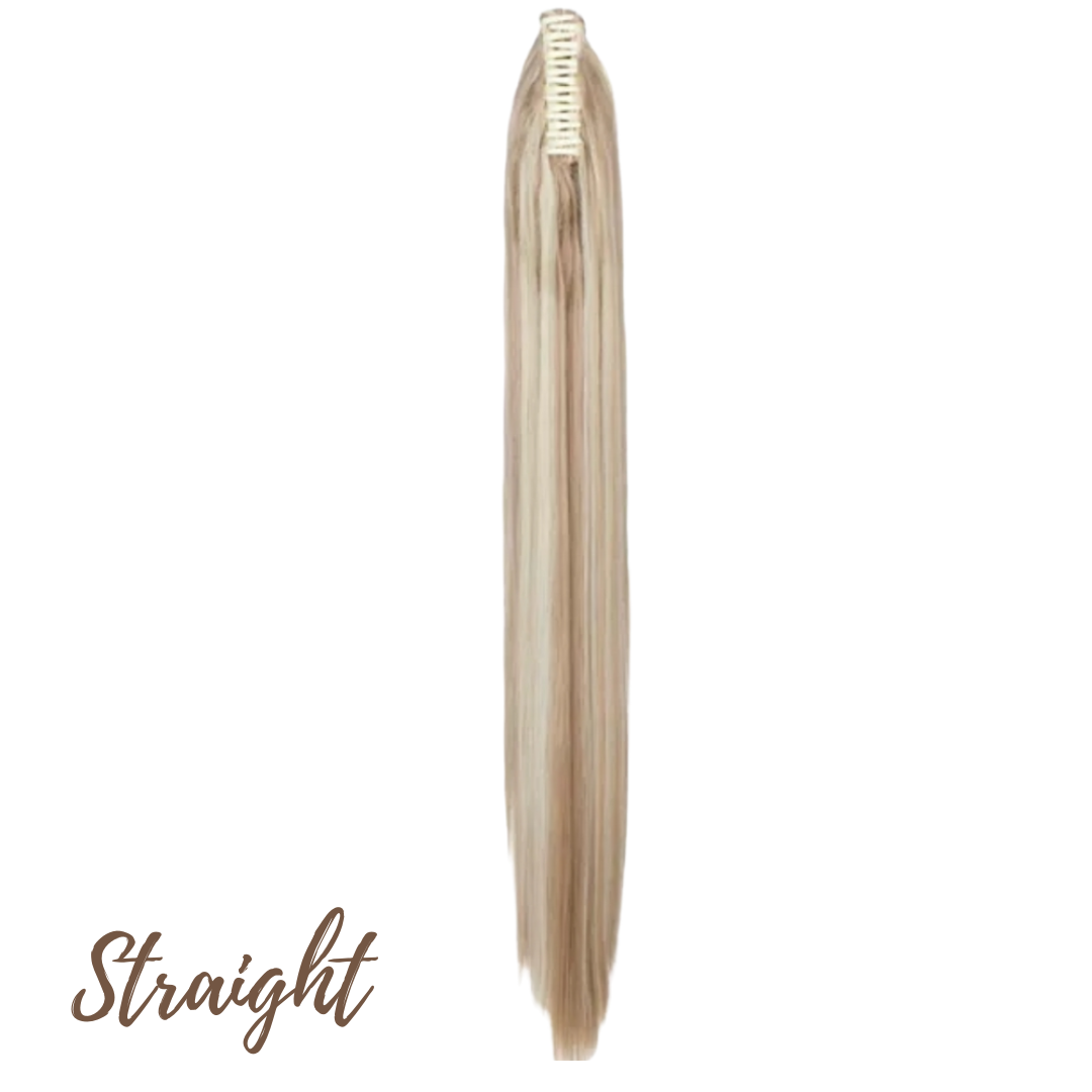 Sandy Blonde & Bleach Blonde Ponytail Clip Hair Extension - nailedmoms