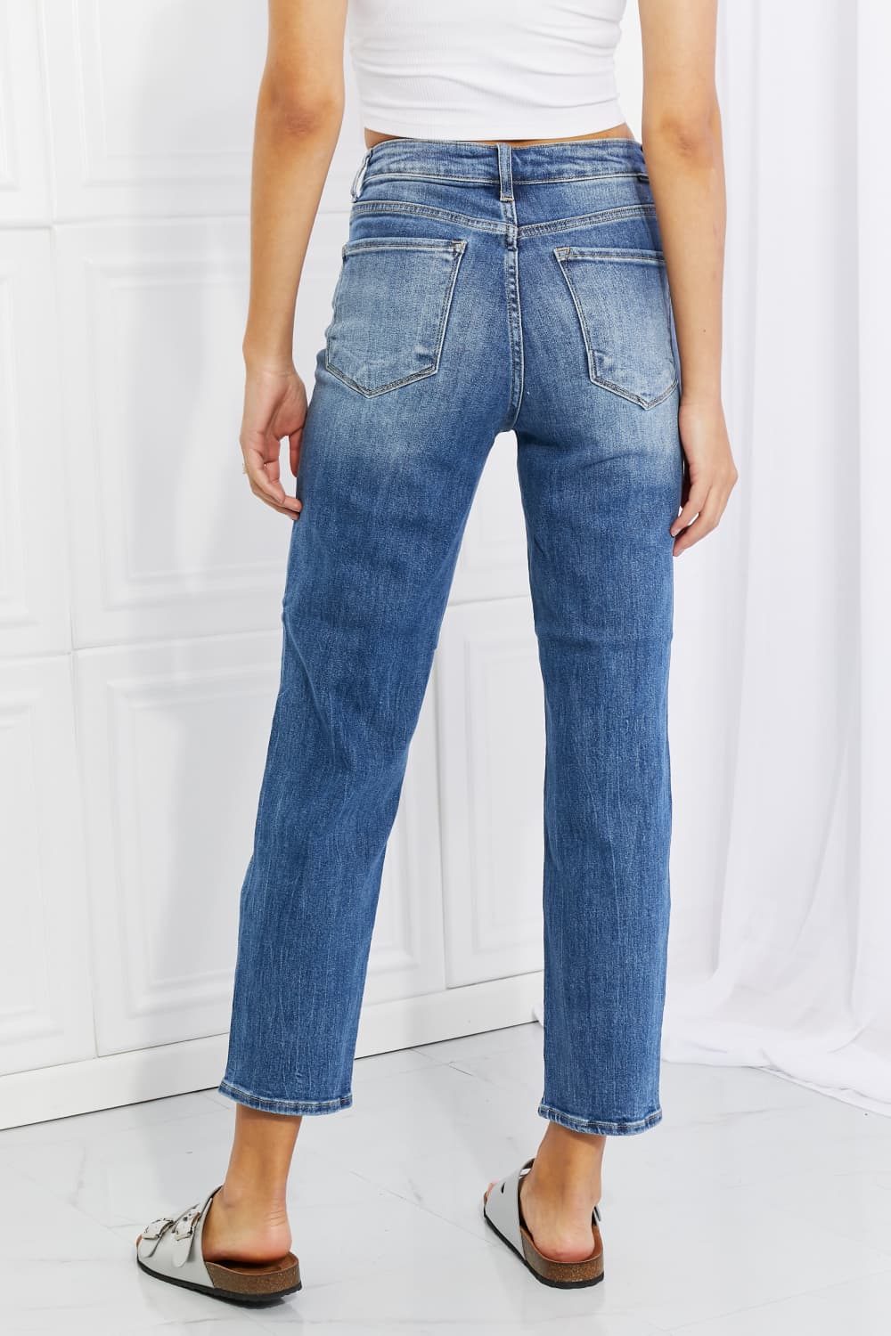 RISEN Full Size Emily High Rise Relaxed Jeans - nailedmoms