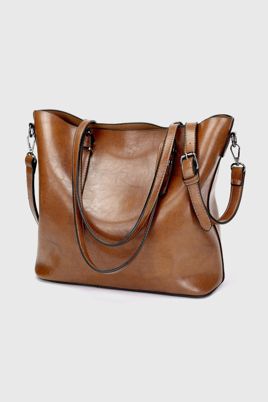 PU Leather Tote Bag - nailedmoms
