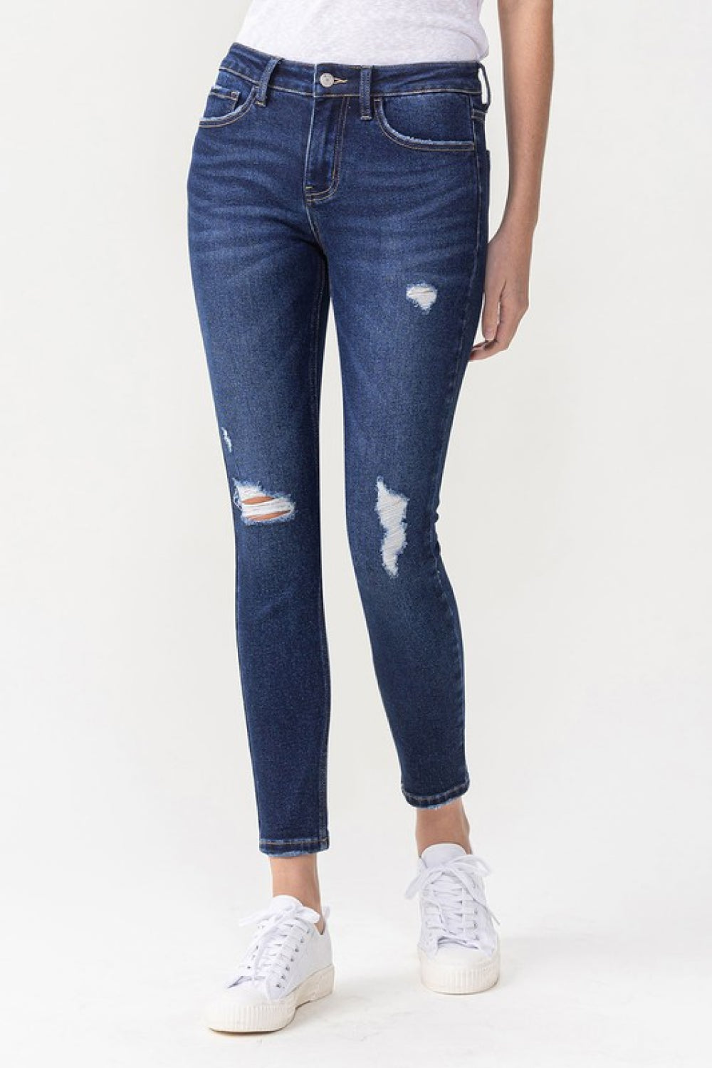 Lovervet Full Size Chelsea Midrise Crop Skinny Jeans - nailedmoms