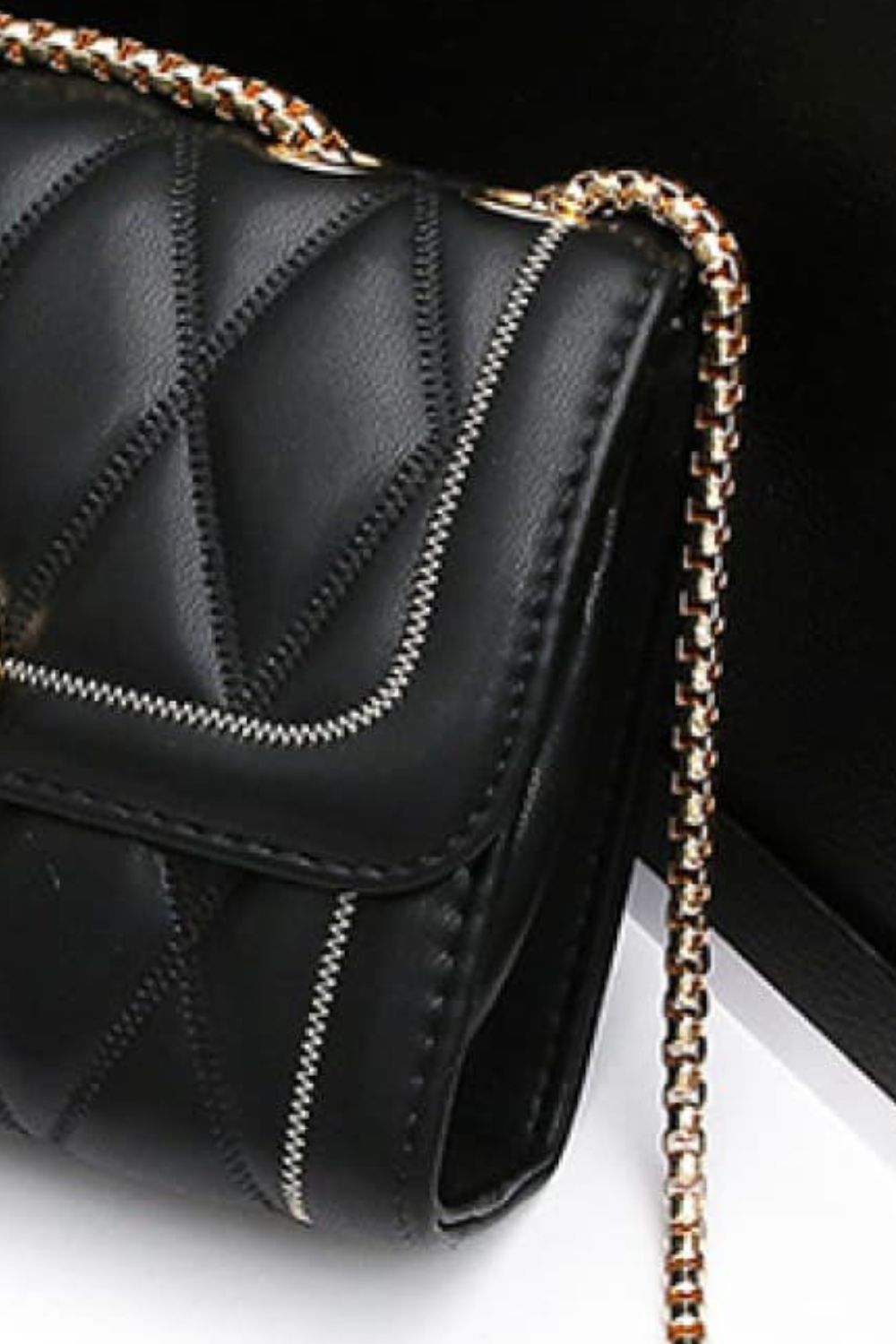 Heart Buckle PU Leather Crossbody Bag - nailedmoms