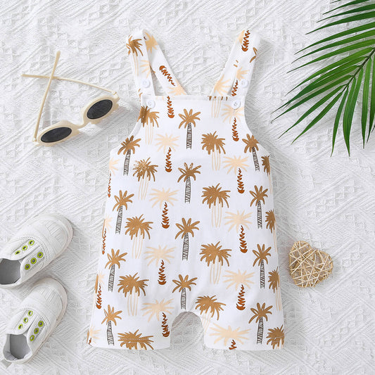 Kids Botanical Print Overalls - nailedmoms