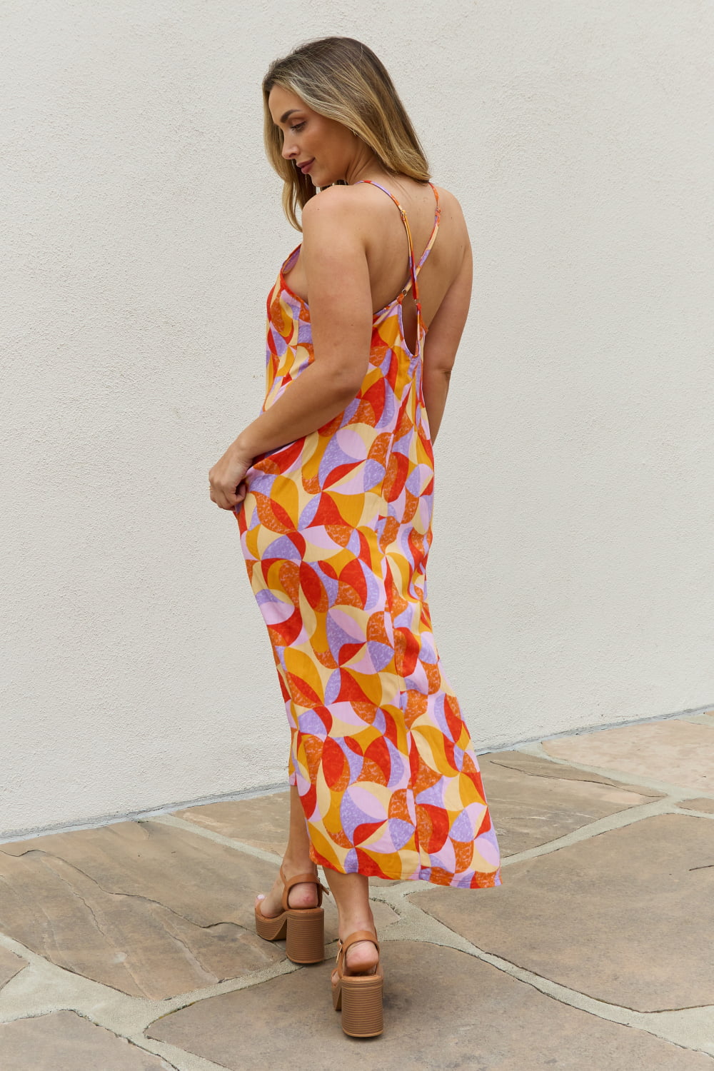 And The Why Full Size Printed Sleeveless Maxi Dress - nailedmoms