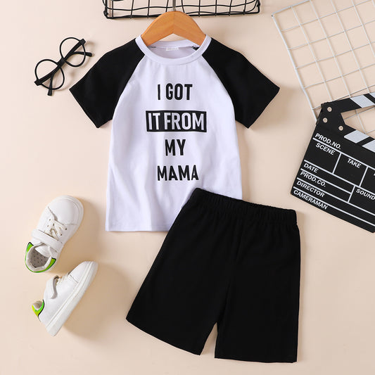 Kids I GOT IT FROM MY MAMA Graphic Tee and Shorts Set - nailedmoms