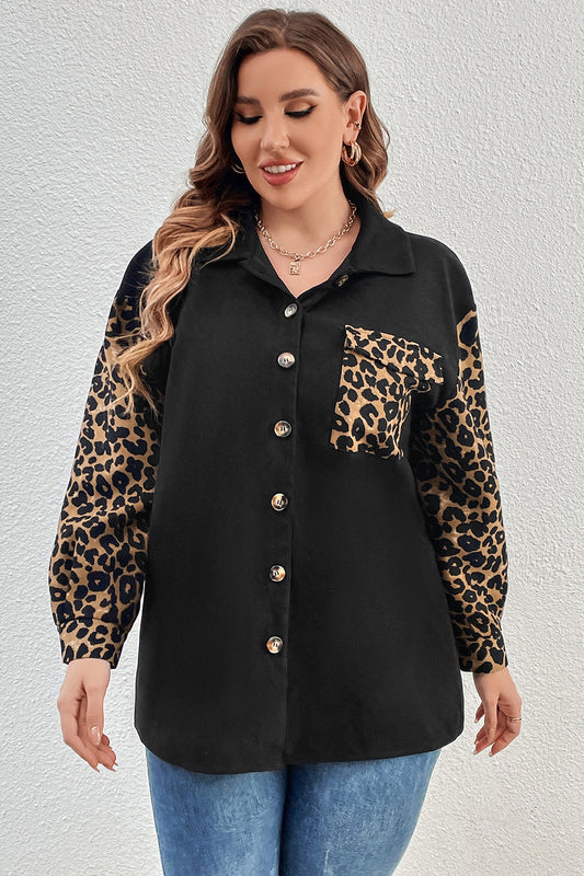 Plus Size Leopard Shacket - nailedmoms