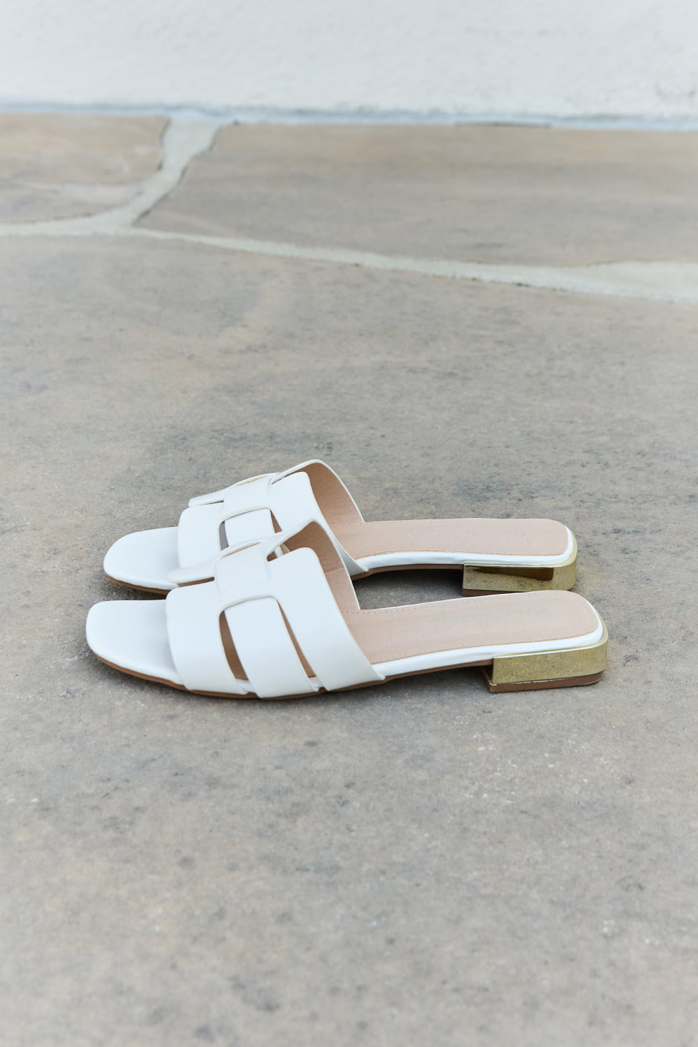 Weeboo Walk It Out Slide Sandals in Cream - nailedmoms