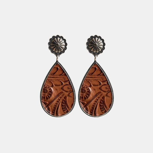 Alloy Teardrop Earrings - nailedmoms