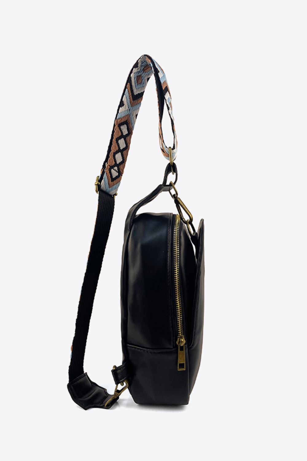 Adjustable Strap PU Leather Sling Bag - nailedmoms