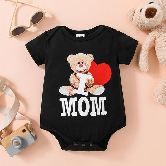 Baby Bear Graphic Short Sleeve Bodysuit - nailedmoms